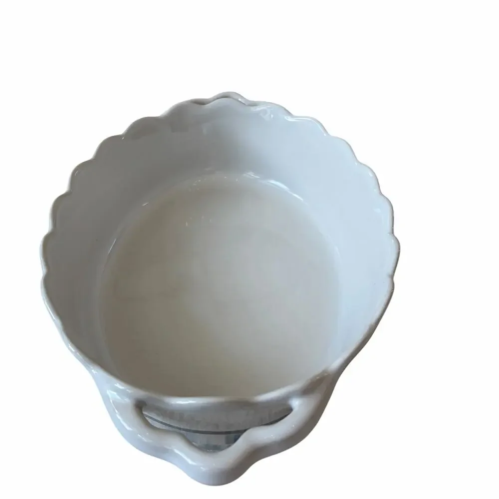 NEW MacKenzie-Childs Sterling Check Everyday Small Oval Baker